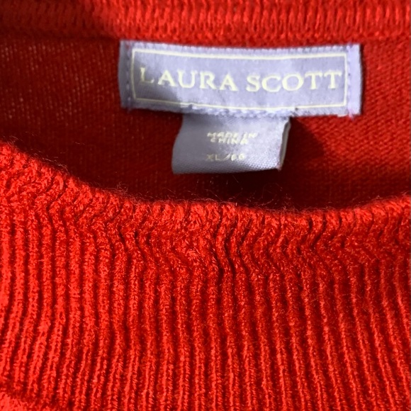 Laura Scott Red Long sleeves Sweater Size XL - Picture 2 of 12